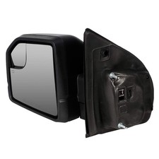 2015-2020 Ford F150 Driver Side Power Heated Turn Signal Black Tow Mirror