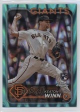 2024 Topps Chrome Aqua RayWave Refractor 149/199 Keaton Winn #208 1as3