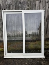 Upvc door patio slider White external  sliding double glazed used exterior