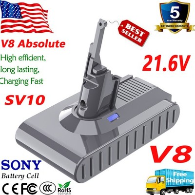For Dyson V8 Battery Absolute Cordless Vacuum Cleaner Li-ion Battery 7000mAh