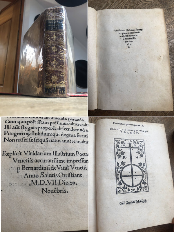 Poésie — post-incunable, 1507, exemplaire complet.