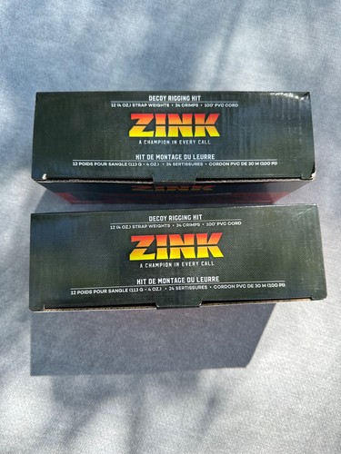 Lotto di 2 - Kit sartiame esca ZINCO - 24 pesi, 48 crimpature, cavo 200' - Caccia all'anatra! - Foto 2 di 2