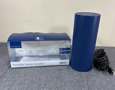 Bluetooth Portable Speaker Insignia Wave 2 Blue Speaker Phone Hands Free ** Nice