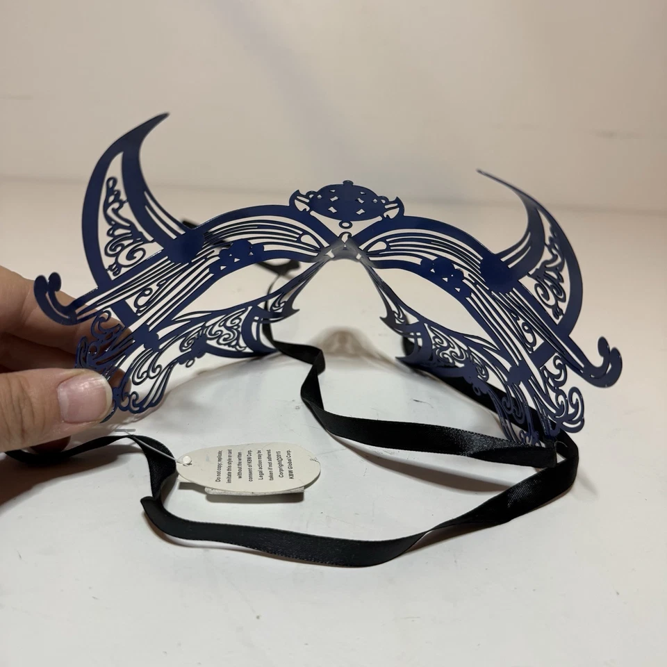 NWT Wolverine Venetian Masquerade Mask Crystal Rhinestones Metal halloween - Image 3 of 3