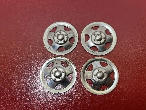 1959-1967 Tonka Triangle Hole Hubcaps (4) For Custom Or Restoration