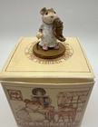 Wee Forest Folk M218 Mousey's Bunny Slippers White Pink Green Gown WFF '96 w/Box — photo 1