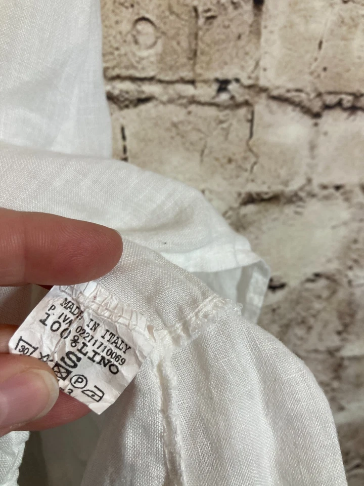 Vestido JS Millenium Mujer Pequeño Blanco Puro Casa de Campo Femenino Hecho en Italia Foto 4 de 4