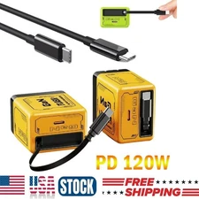 2 In 1 GaN Charger Scalable 120W Max Fast Charger Module With Type C & USB Ports