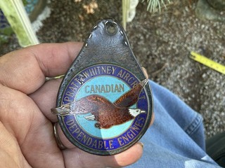Rare WWII Pratt & Whitney Aircraft Canada Employee Badge No Reserve