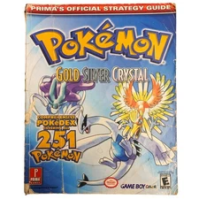 Pokemon Gold Silver Crystal Official Strategy Guide Prima Games Pokedex Rare