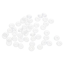 50Pcs Silicone O-Rings 5mm OD, 1mm ID, 2mm Width, Seal Gasket White