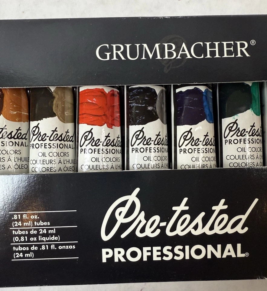 Grumbacher Pre-Tested Oil Color Set, 24ml Tubes, 10-Color Multicolor -- NEW - Image 4 of 4