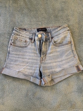 A ropostale High Rise Cut Off Denim Shorts Light Blue Size 2 Women's