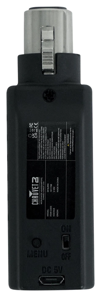 Chauvet D-Fi XLR RX Rechargeable D-Fi Receiver Turns DMX Light into Wireless DMX - Image 4 of 4