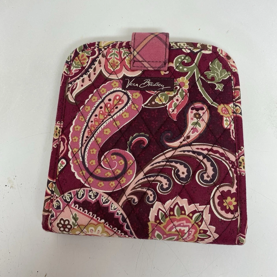 Держатель для компакт-дисков Vera Bradley 6,5 дюйма x 6 дюймов принт Ouilted Piccadilly слива пейсли - Изображение 2 из 4