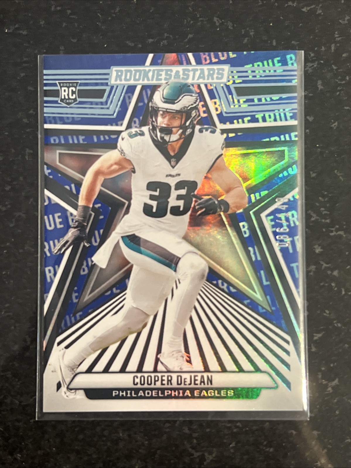 2024 Panini Rookies & Stars - Cooper DeJean #121 True Blue /149 (RC)