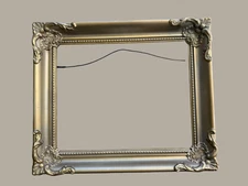 Vintage Baroque Rococo Style Ornate Gold Picture Frame | Champagne Gilt Antique