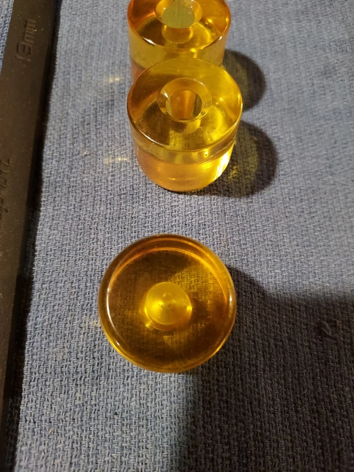 Punta de cabeza de martillo de plástico de cara suave, amarillo, nuevo, sin marca Foto 3 de 4