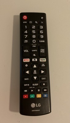 LG OEM Remote Control for Select LG TVs - Black (AKB76040302)