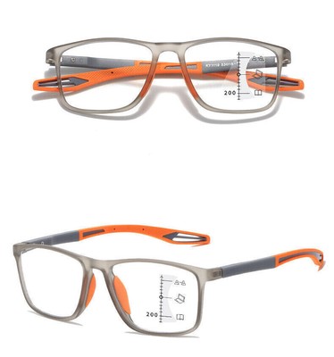 TR90 Bifocal Progressive Reading Glasses Flexible Sport Multifocal discoloration