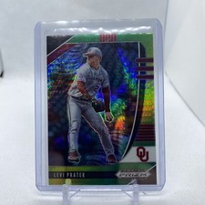 2020 Panini Prizm Draft Picks Levi Prater Green Pulsar Prizm