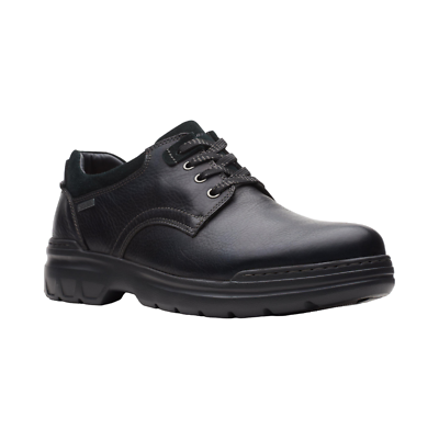 Mens Clarks Rockie2 LO GTX Oxfords - Black Leather, Size 7 M  display picture 2