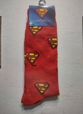 SUPERMAN DC Comics - Men's crew socks - size 6-12 - NWT - FREE SHIP