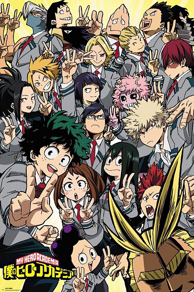 My Hero Academia - Manga / Anime TV Show Poster / Print (Characters)