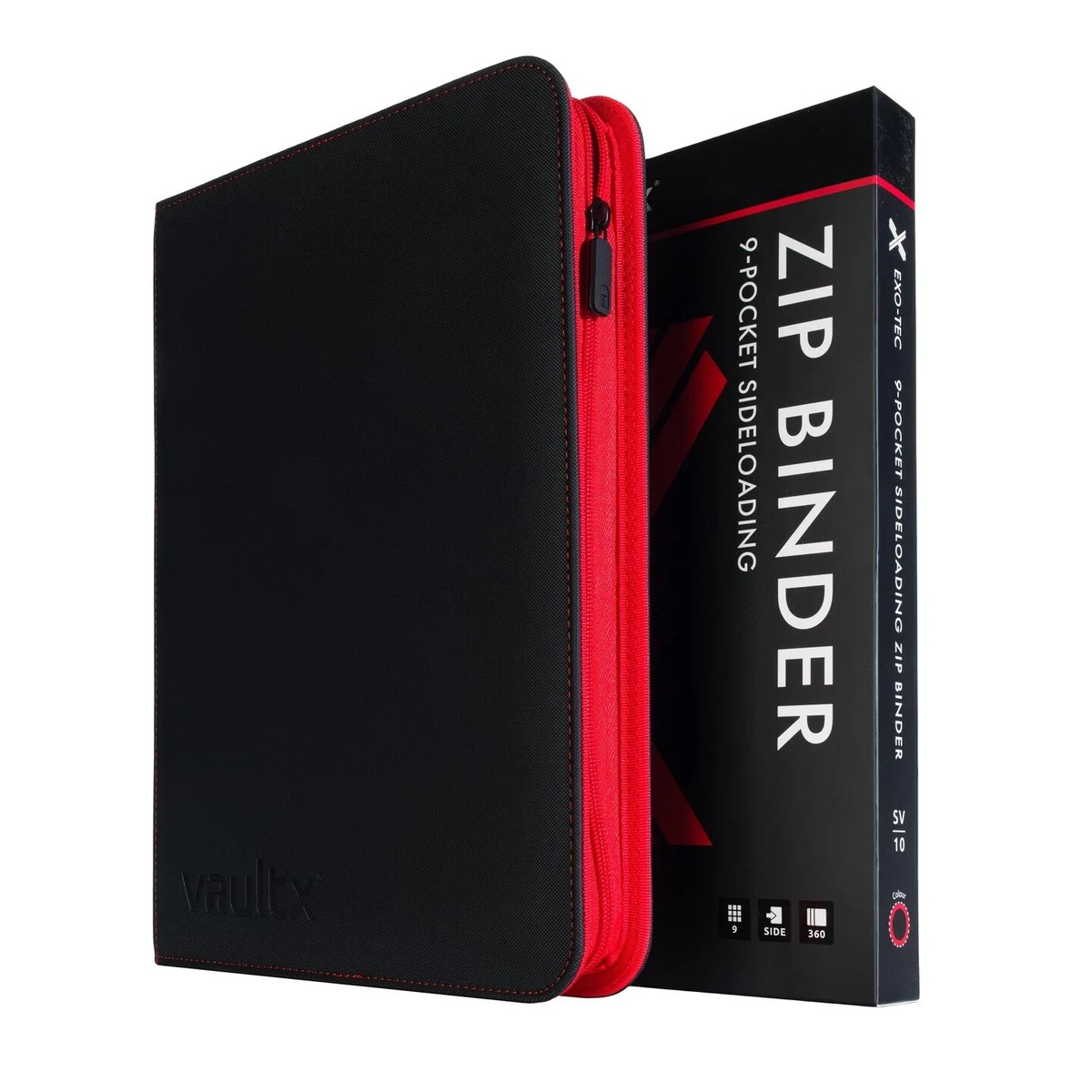 Vision Card Binder 未開封 VaultX - 12-Pocket Exo-Tec® Zip Binder / Card Case - Neon