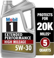 Mobil 1 Extended Performance High Mileage Full Synthetic Motor Oil 5W30 5 Quart
