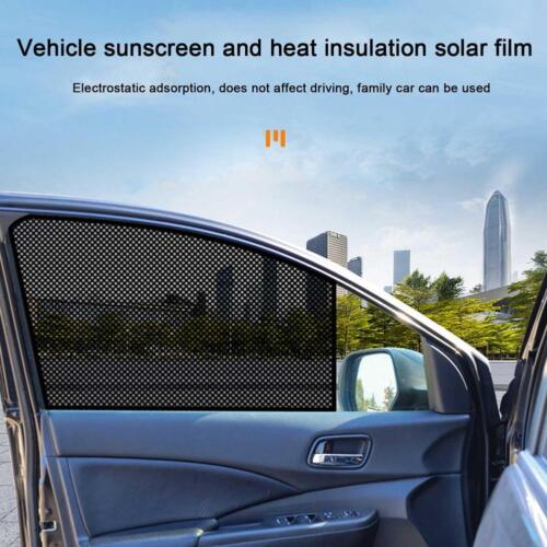 Car Side Window Sunshade, 2PCS Static Cling Films Stickers Sun Shade UV Rays Pr✲ - Picture 7 of 16