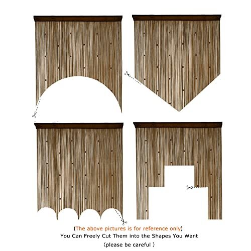 Beaded Curtain Door String Curtains for Doorways Tassels Beads Hanging Fringe Hi - Picture 5 of 7
