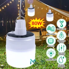 Rechargeable Solar Light Bulbs Camping Tent Lamps For Shed Chicken Coop Light