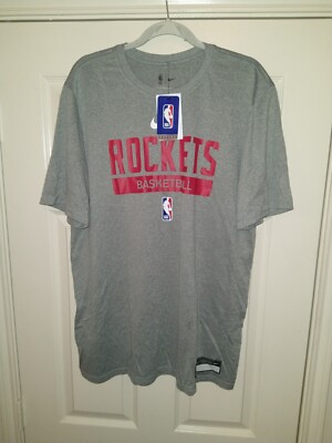 NWT Nike NBA Houston Rockets Dri-Fit Short Sleeve Tee Shirt Men's sz XLT