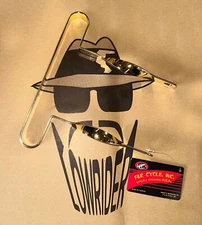 F&R Lowrider 12" Bumper Flat Twisted Gold.