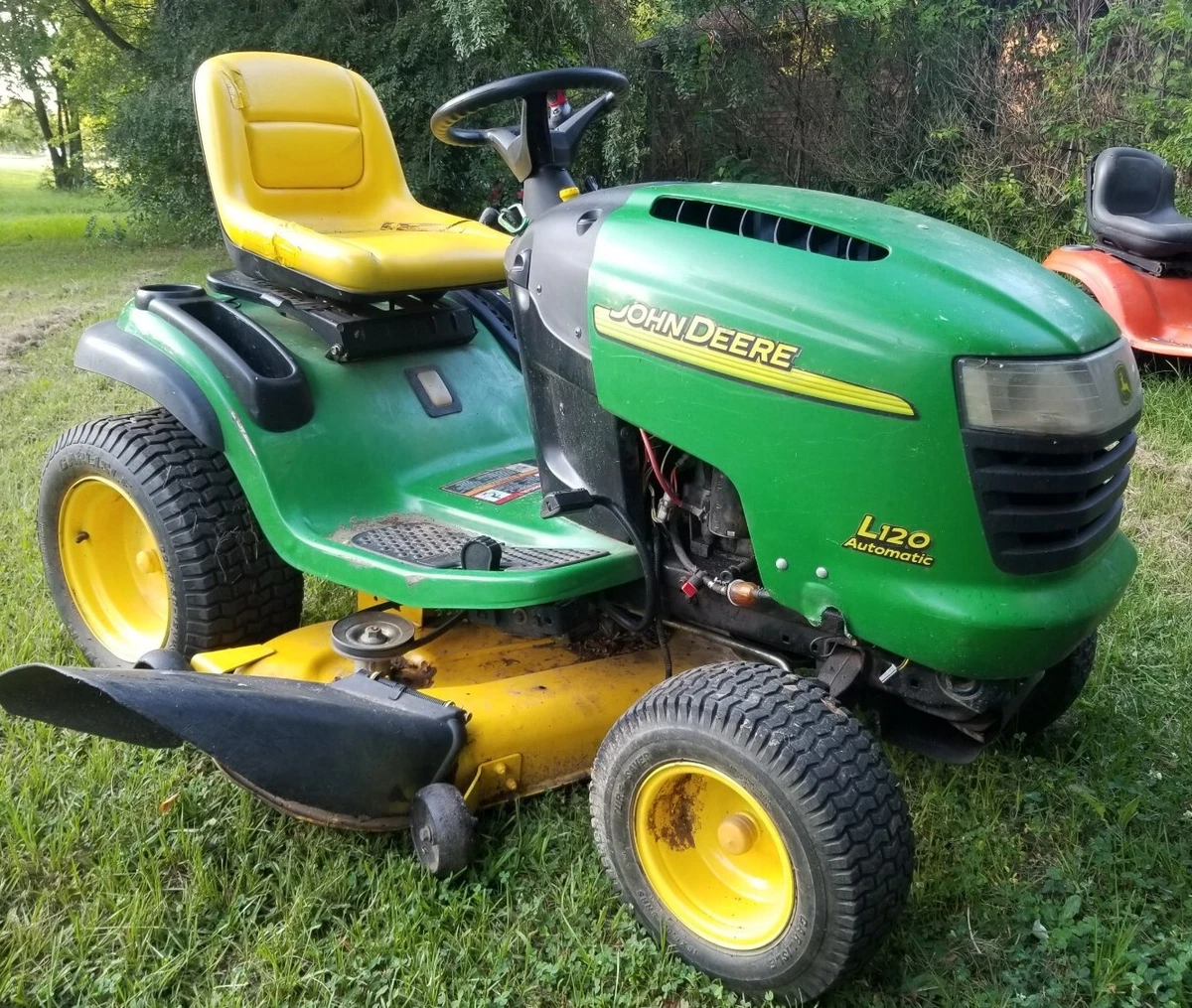 John deere riding mower hood hot sale