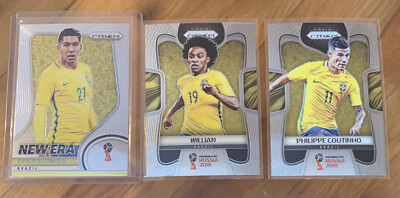 2018 Panini Prizm WORLD CUP Roberto Firmino NEW ERA +Willian +
