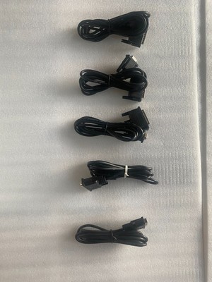 (5) 6FT Serial RS232 9-Pin DB9 Female to 25-Pin DB25 Male  Cable PC