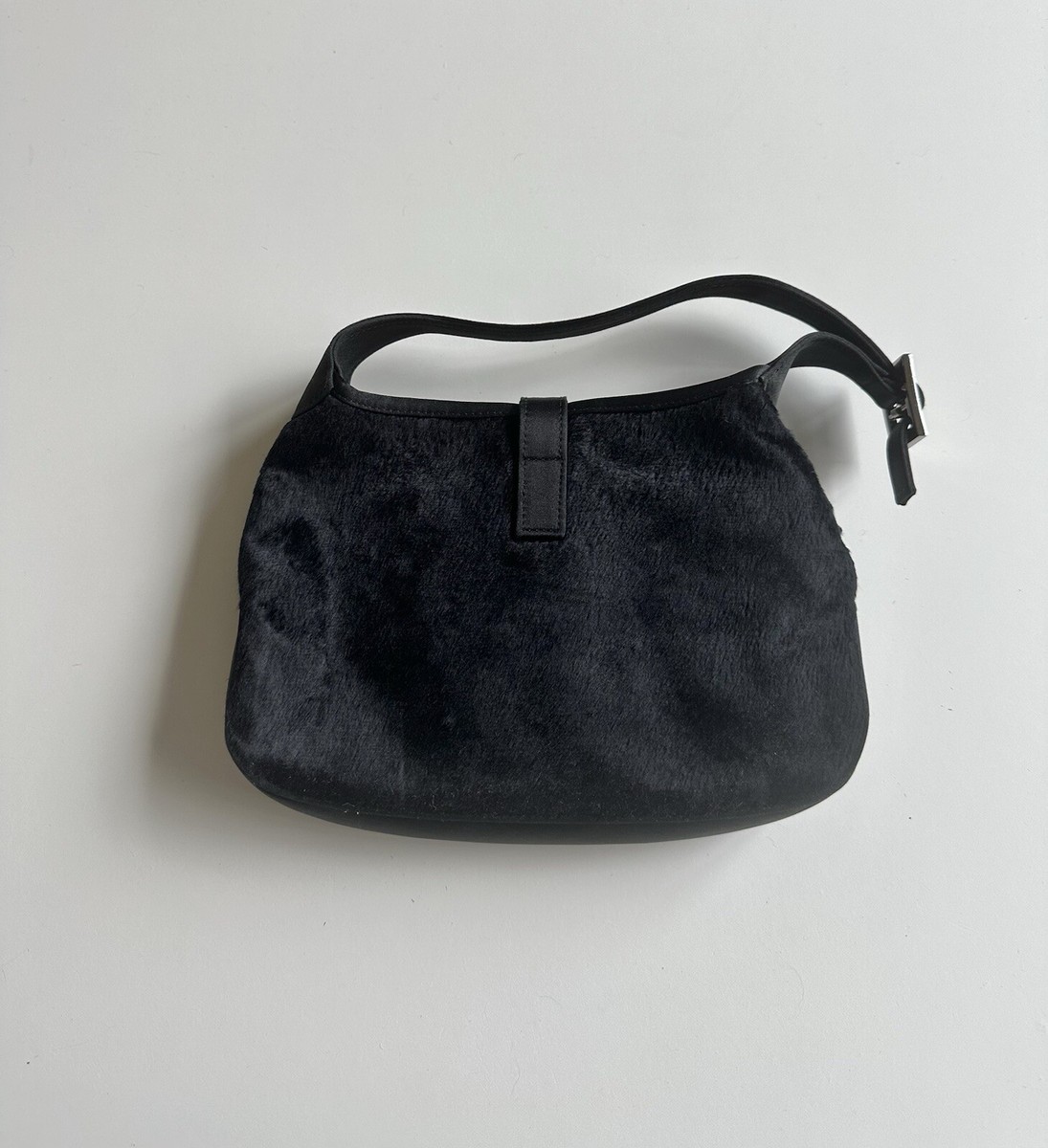 バッグ 1998ss gucci by tom ford hand bag Gucci by Tom Ford Black Polished Leather Shoulder Bag
