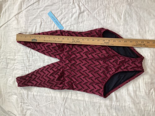 Antonio Melani One Piece Swimsuit 6 NWT Burgundy - Picture 4 of 7