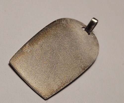 ANCIENNE MÉDAILLE LA VIERGE PENDENTIF ARGENT MASSIF ÉTOILES EN RELIEF # K33 - Picture 3 of 3