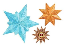 New Retired Sizzix Bigz Celestial Stars die #658345 Retail $22.99 Brenda Walton