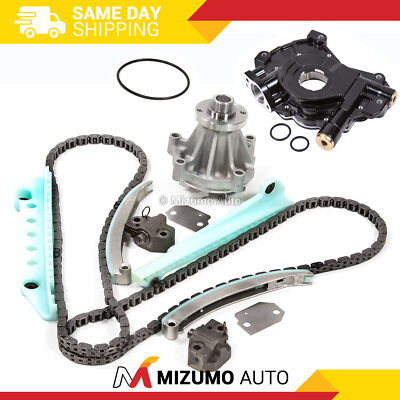 Timing Chain Kit W/o Gears Water Oil Pump For 97-02 Ford E150 F150 F250