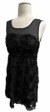 LBD Little Black Dress/Rose Pattern Lace Detail ‘Ya’ Los Angeles; Sz. Small