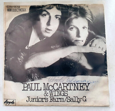 Paul McCartney And Wings - Junior's Farm ''7 Single'' Vinyl Zustand: VG