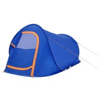 Tesco 2 Man Pop Up Camping Hiking Tent Outdoor - Blue/orange Tesco 2 Man Pop Up Camping Hiking Tent Outdoor - Blue/orange