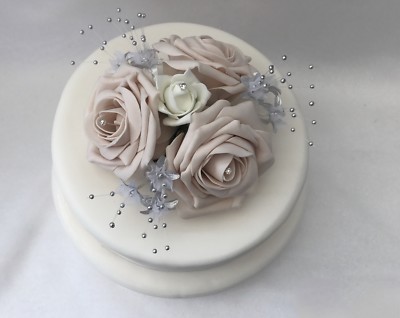 Rose Blumen Tortenaufleger Hochzeit Herzen rot royalblau lila Strass Sträuße 