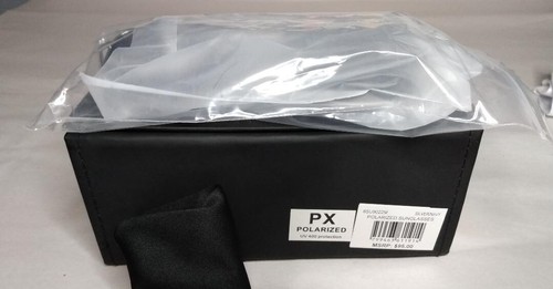 PX EMILE POLARIZED SUNGLASSES - SILVER METAL FRAMES / BLUE LENS – EXTRAS - Picture 5 of 6