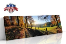 Sunrise on the Meadow Trail Canvas Print for Home Decor, Wall Decor Art Poster