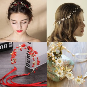 New Wedding Flower Wreath Crown Headband Beach Floral